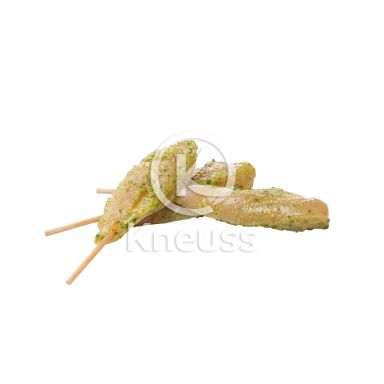 Brochette de filet mignon à l'ail d.ours, assorti